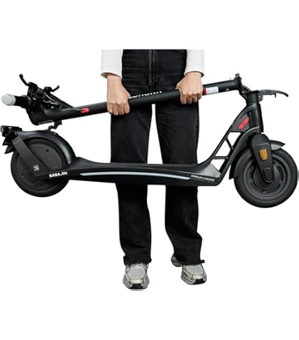 Amazon.co.jp: キックボード 大人用 8.5インチ 折り畳み簡単 (black